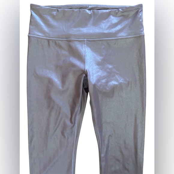 Athleta shimmery tights leggings in powervita for women Sz medium activewear - Picture 8 of 8